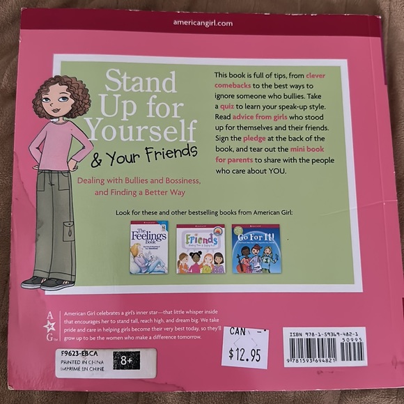 American girl stand up for yourself and your friends book anti bullying empower - Picture 2 of 2